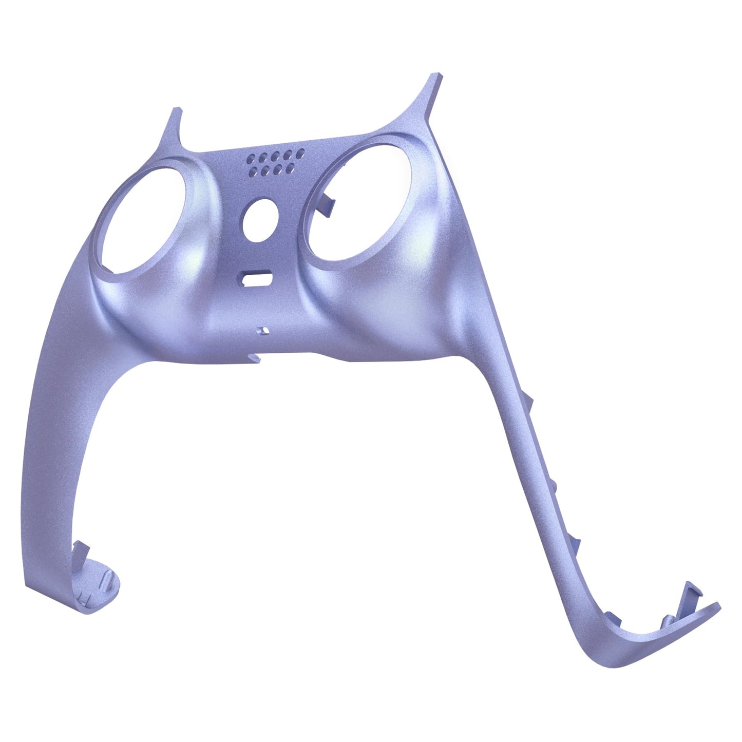 eXtremeRate Metallic Snowstorm Mauve Decorative Trim Shell Compatible with p s 5 Controller, DIY Replacement Clip Shell, Custom Plates Cover Compatible with p s 5 Controller with Accent Rings