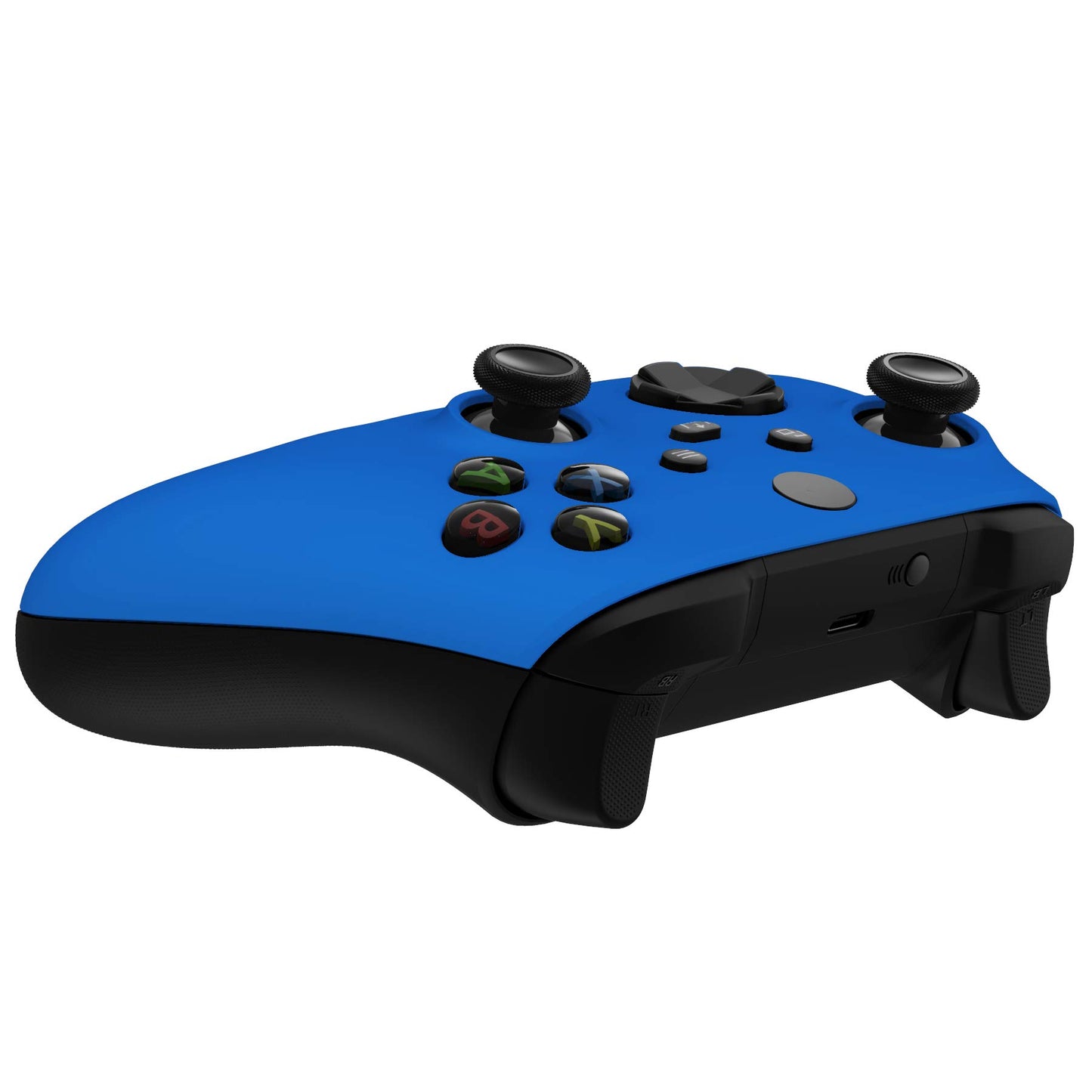 eXtremeRate Blue Replacement Shell for Xbox Series X & S Controller - Personalized Upgrade - Soft Touch Grip Custom Cover Gaming Case Faceplate for Xbox Core Controller [Controller NOT Included]