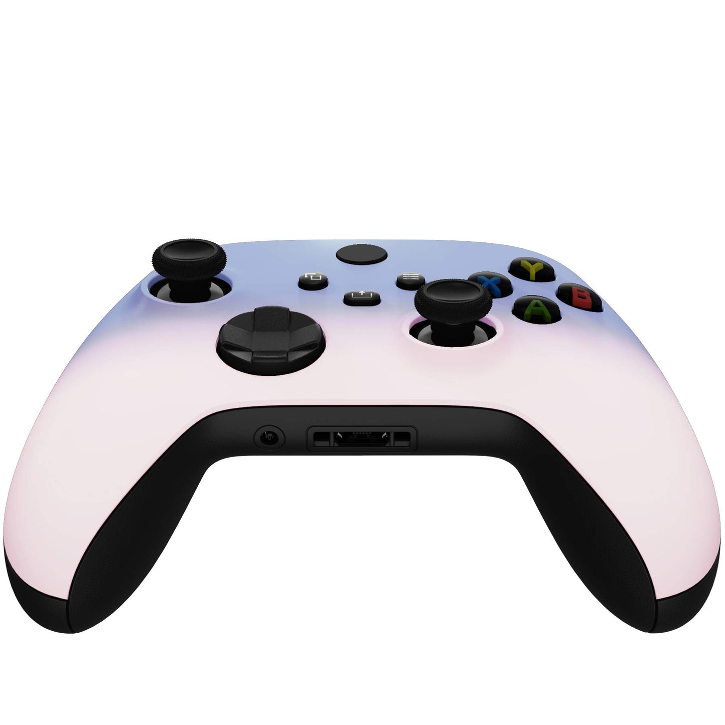 eXtremeRate Replacement Shell for Xbox Series X & S Controller - Personalized Upgrade - Gradient Pink Violet Custom Case Faceplate Cover for Xbox Core Wireless Controller [Controller NOT Included]