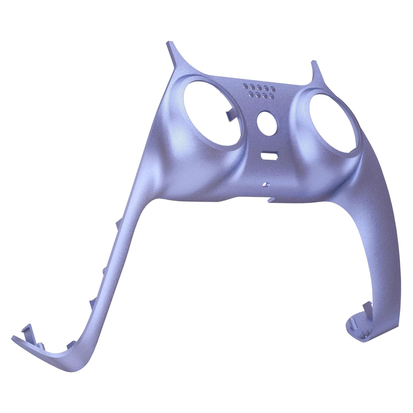 eXtremeRate Metallic Snowstorm Mauve Decorative Trim Shell Compatible with p s 5 Controller, DIY Replacement Clip Shell, Custom Plates Cover Compatible with p s 5 Controller with Accent Rings