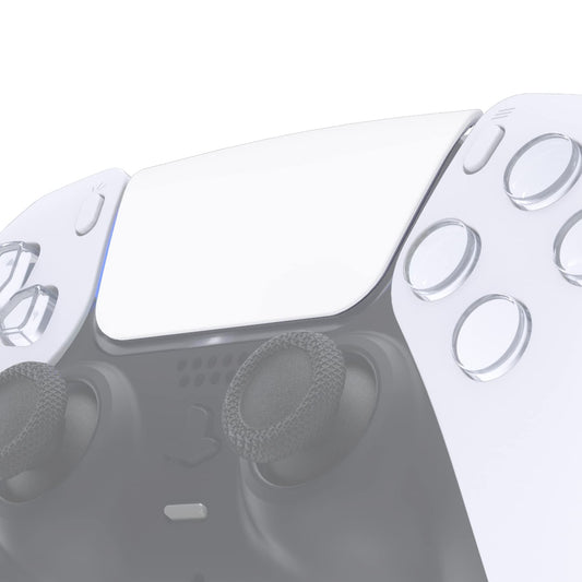 eXtremeRate Replacement Touchpad Cover Compatible with ps5 Controller BDM-010 020 030 040 050 Models, Custom White Touch Pad Repair Part Compatible with ps5