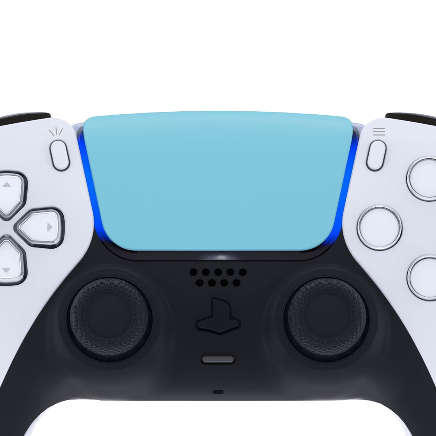 eXtremeRate Replacement Touchpad Cover Compatible with ps5 Controller BDM-010 020 030 040 050 Models, Custom Heaven Blue Touch Pad Repair Part Compatible with ps5