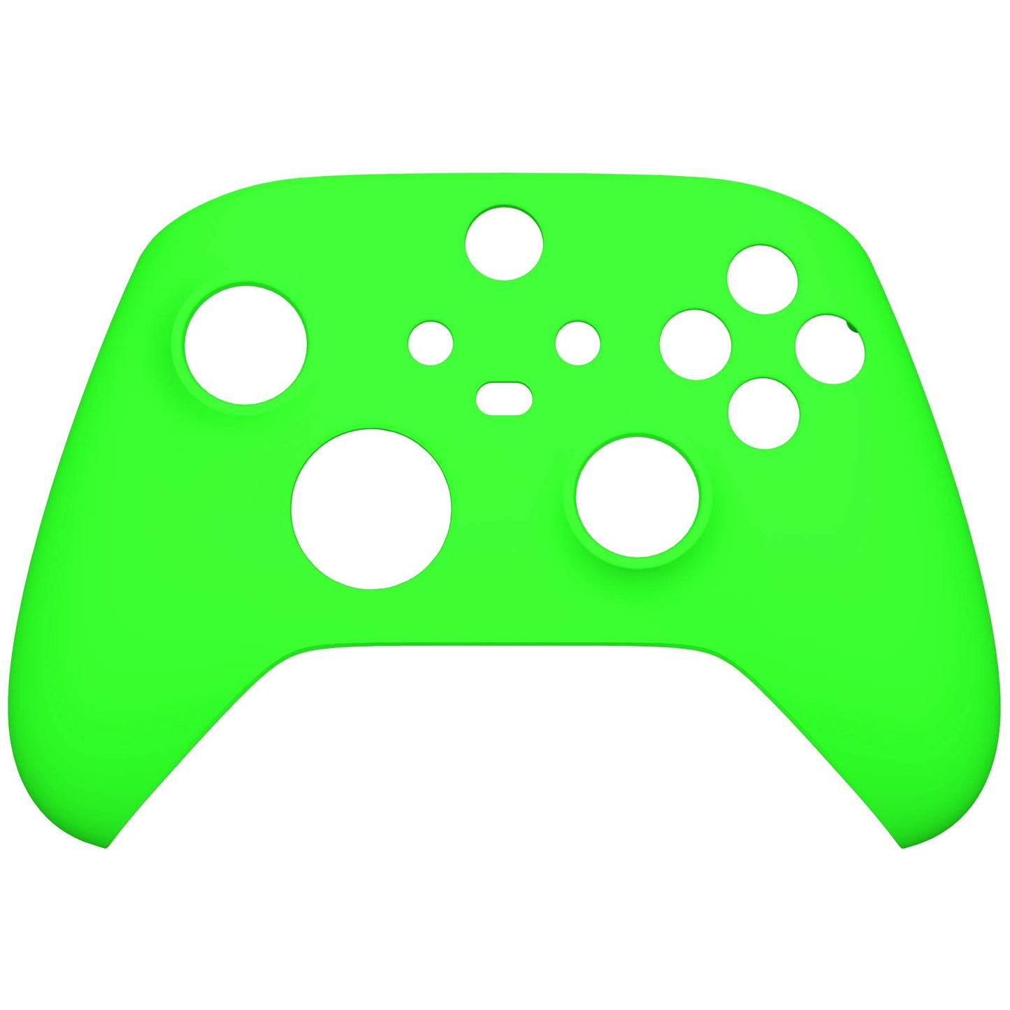 eXtremeRate Replacement Shell for Xbox Series X & S Controller - Personalized Upgrade - Neon Green Soft Touch Grip Custom Cover Case Faceplate for Xbox Core Controller [Controller NOT Included]