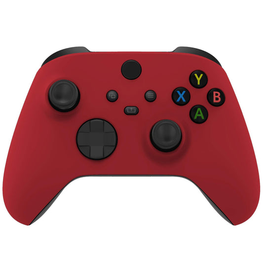 eXtremeRate Replacement Shell for Xbox Series X & S Controller - Personalized Upgrade - Passion Red Soft Touch Grip Custom Cover Case Faceplate for Xbox Core Controller