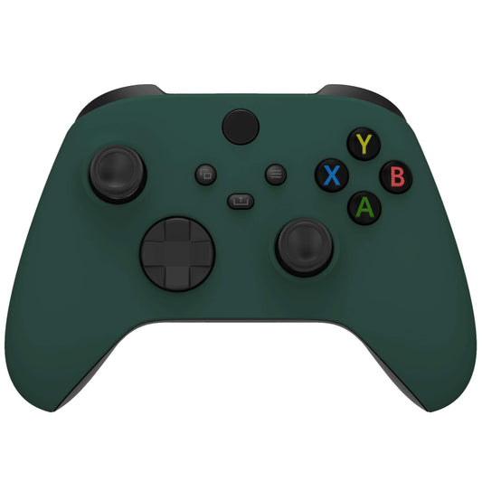 eXtremeRate Replacement Shell for Xbox Series X & S Controller - Personalized Upgrade - Racing Green Soft Touch Grip Custom Cover Case Faceplate for Xbox Core Controller