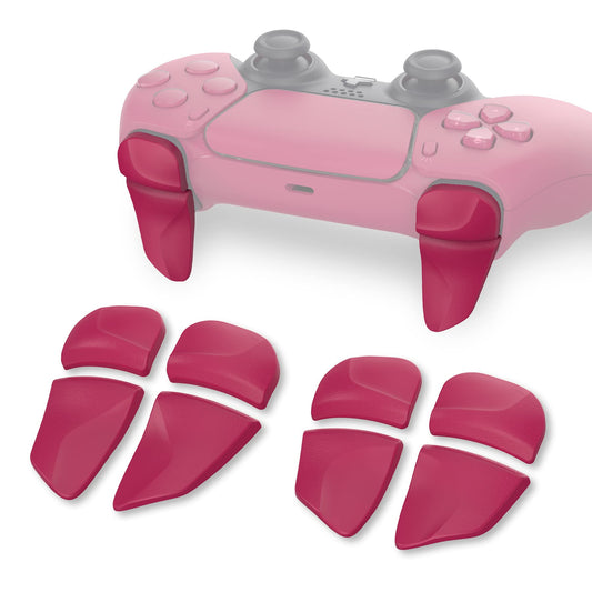 PlayVital Blade 2 Pairs Shoulder Buttons Extension Triggers for ps5 Controller, Game Improvement Adjusters for PS Portal Remote Player, Bumper Trigger Extenders for ps5 Edge Controller - Cosmic Red