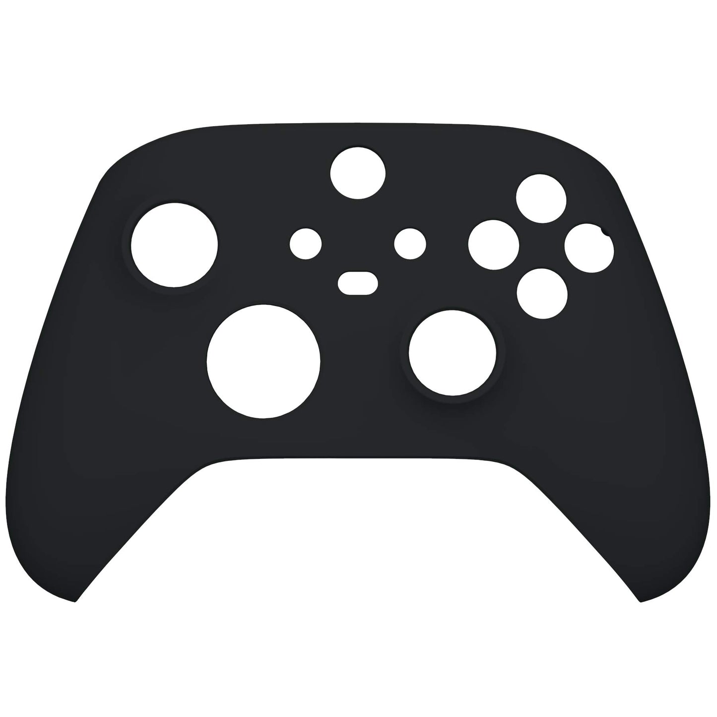 eXtremeRate Black Replacement Shell for Xbox Series X & S Controller - Personalized Upgrade - Soft Touch Grip Custom Cover Case Faceplate for Xbox Core Controller [Controller NOT Included]