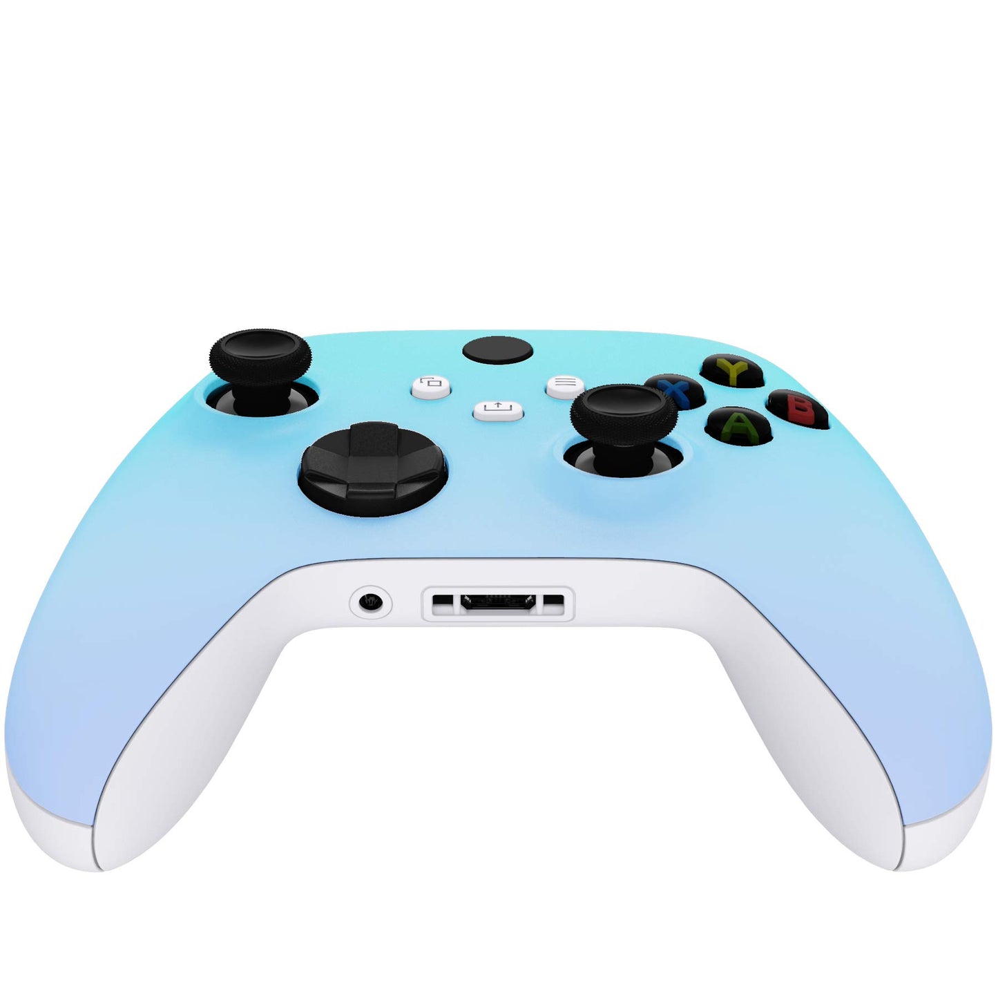 eXtremeRate Replacement Shell for Xbox Series X & S Controller - Personalized Upgrade - Gradient Blue Violet Custom Case Faceplate Cover for Xbox Core Wireless Controller [Controller NOT Included]