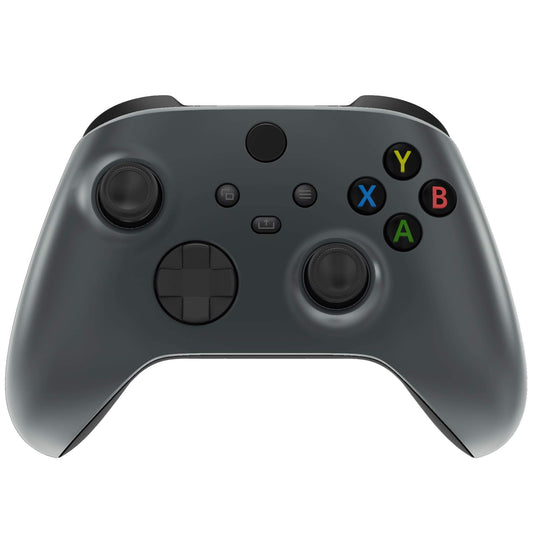 eXtremeRate Replacement Shell for Xbox Series X & S Controller - Personalize Your Control - Steel Gray Custom Cover Gaming Case Faceplate for Xbox Core Controller
