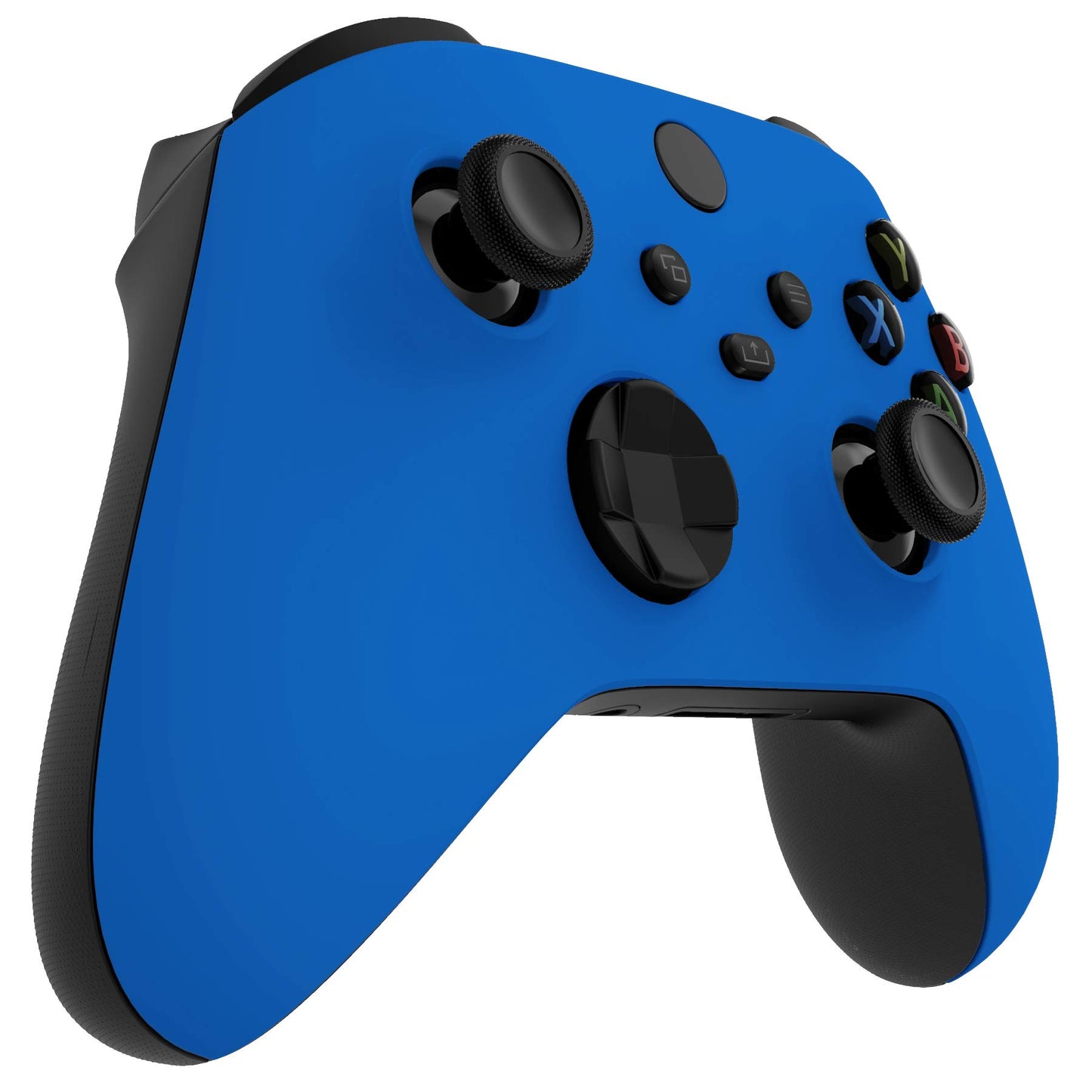 eXtremeRate Blue Replacement Shell for Xbox Series X & S Controller - Personalized Upgrade - Soft Touch Grip Custom Cover Gaming Case Faceplate for Xbox Core Controller [Controller NOT Included]