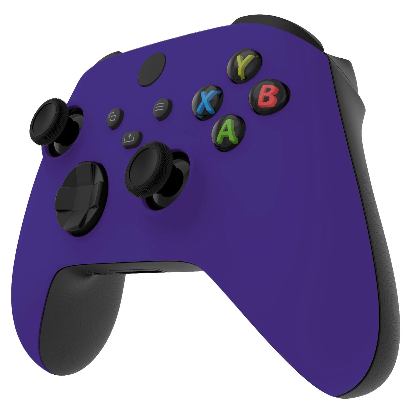 eXtremeRate Purple Replacement Shell for Xbox Series X & S Controller - Personalized Upgrade - Soft Touch Grip Cover Custom Gaming Case Faceplate for Xbox Core Controller [Controller NOT Included]
