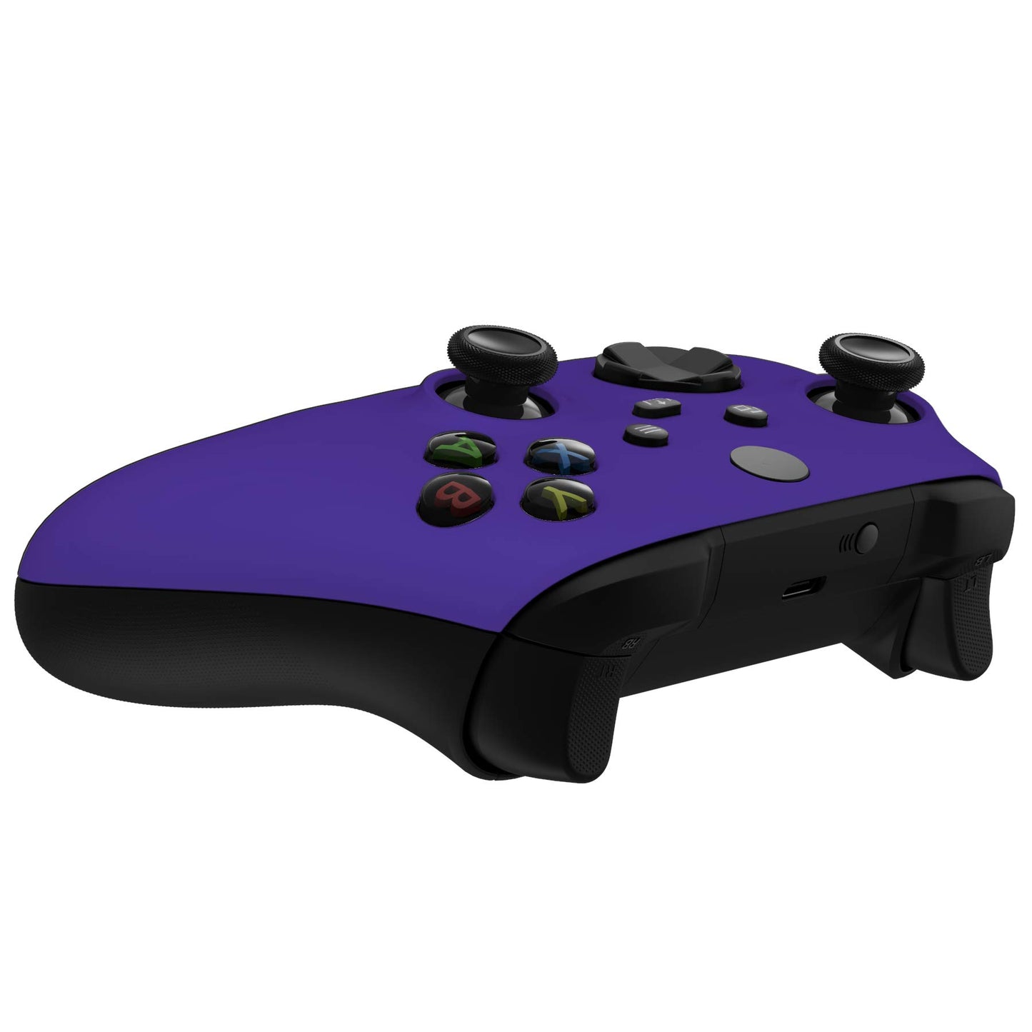 eXtremeRate Purple Replacement Shell for Xbox Series X & S Controller - Personalized Upgrade - Soft Touch Grip Cover Custom Gaming Case Faceplate for Xbox Core Controller [Controller NOT Included]