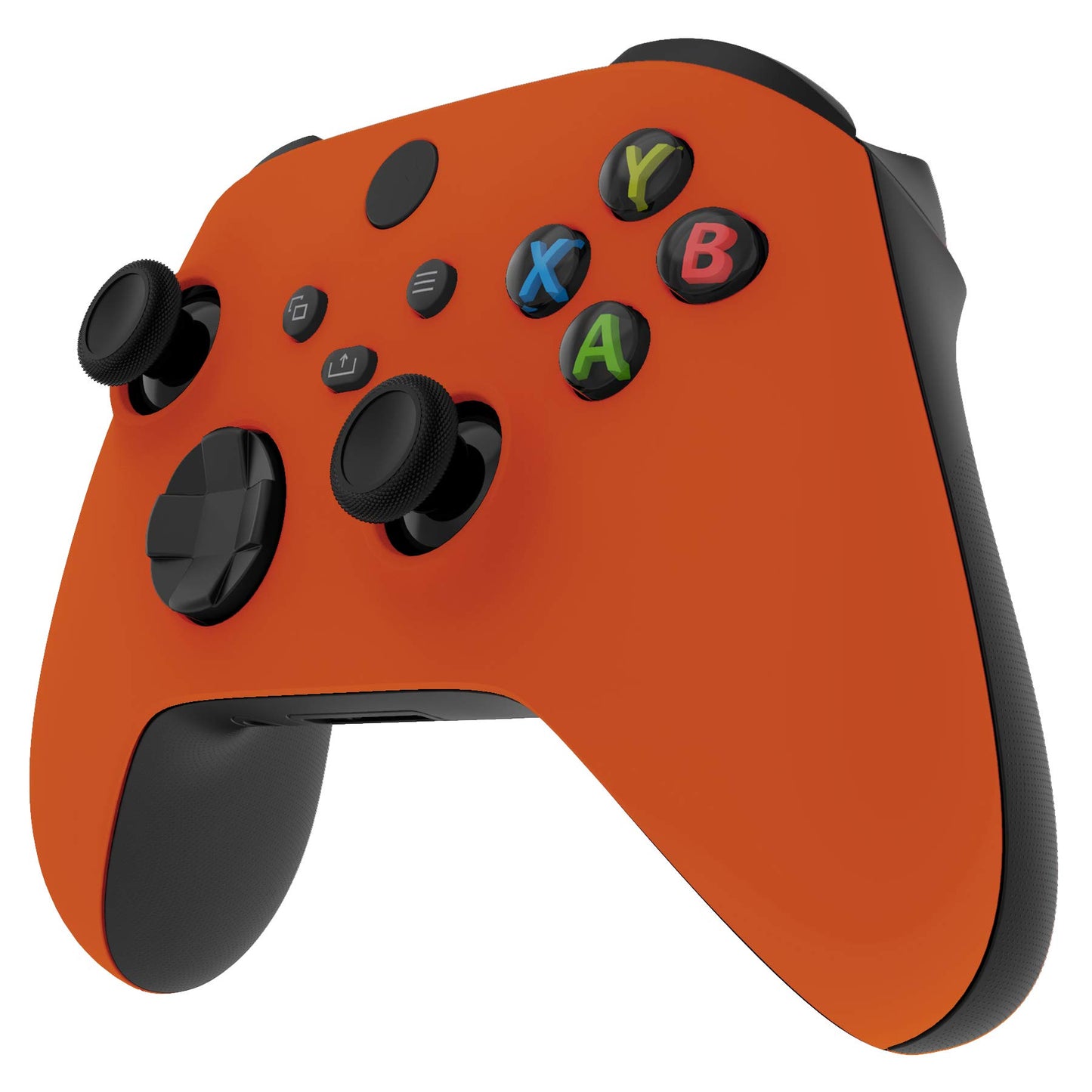 eXtremeRate Orange Replacement Shell for Xbox Series X & S Controller - Personalized Upgrade - Soft Touch Grip Custom Cover Gaming Case Faceplate for Xbox Core Controller [Controller NOT Included]