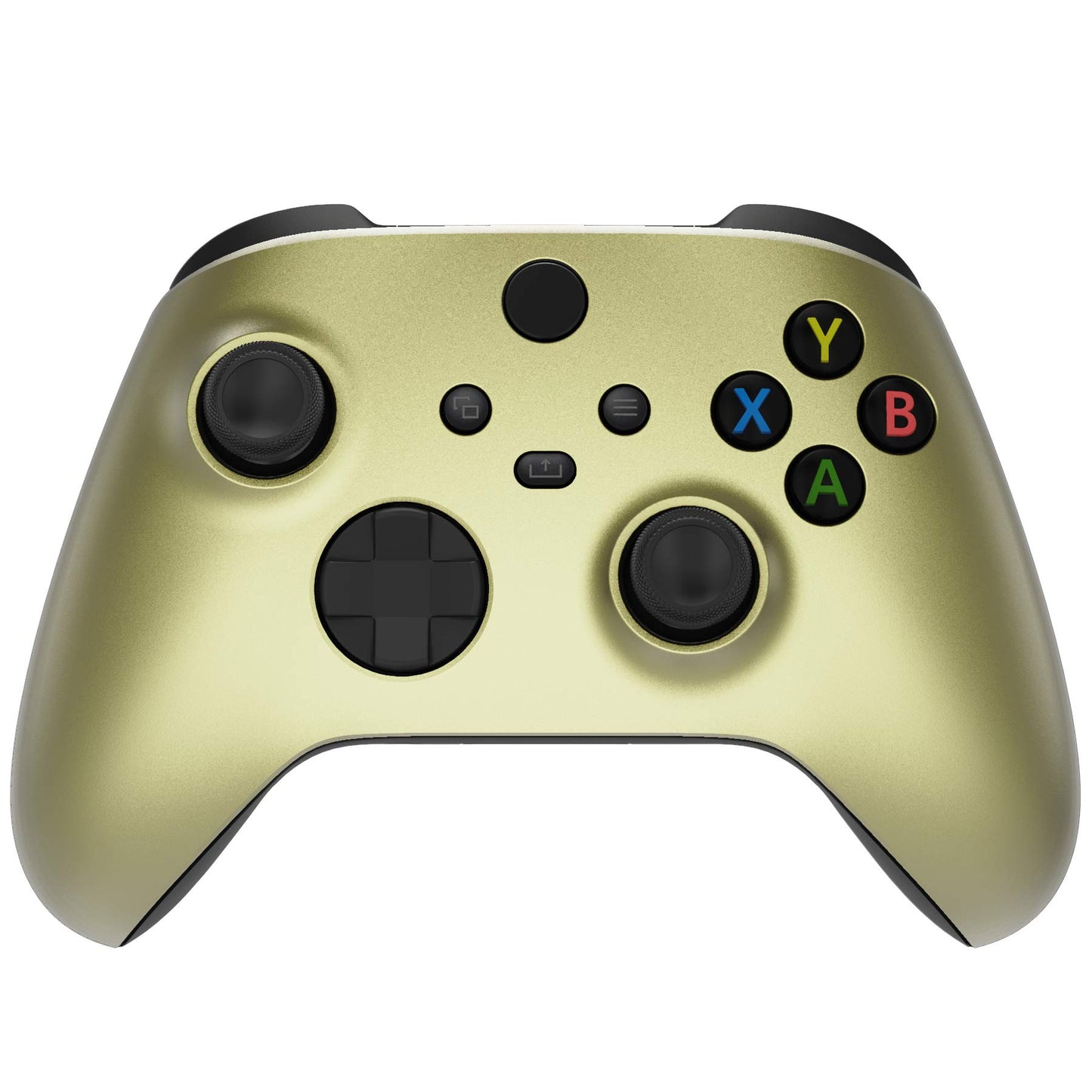 eXtremeRate Replacement Shell for Xbox Series X & S Controller - Personalize Your Control - Champagne Gold Custom Cover Gaming Case Faceplate for Xbox Core Controller [Controller NOT Included]