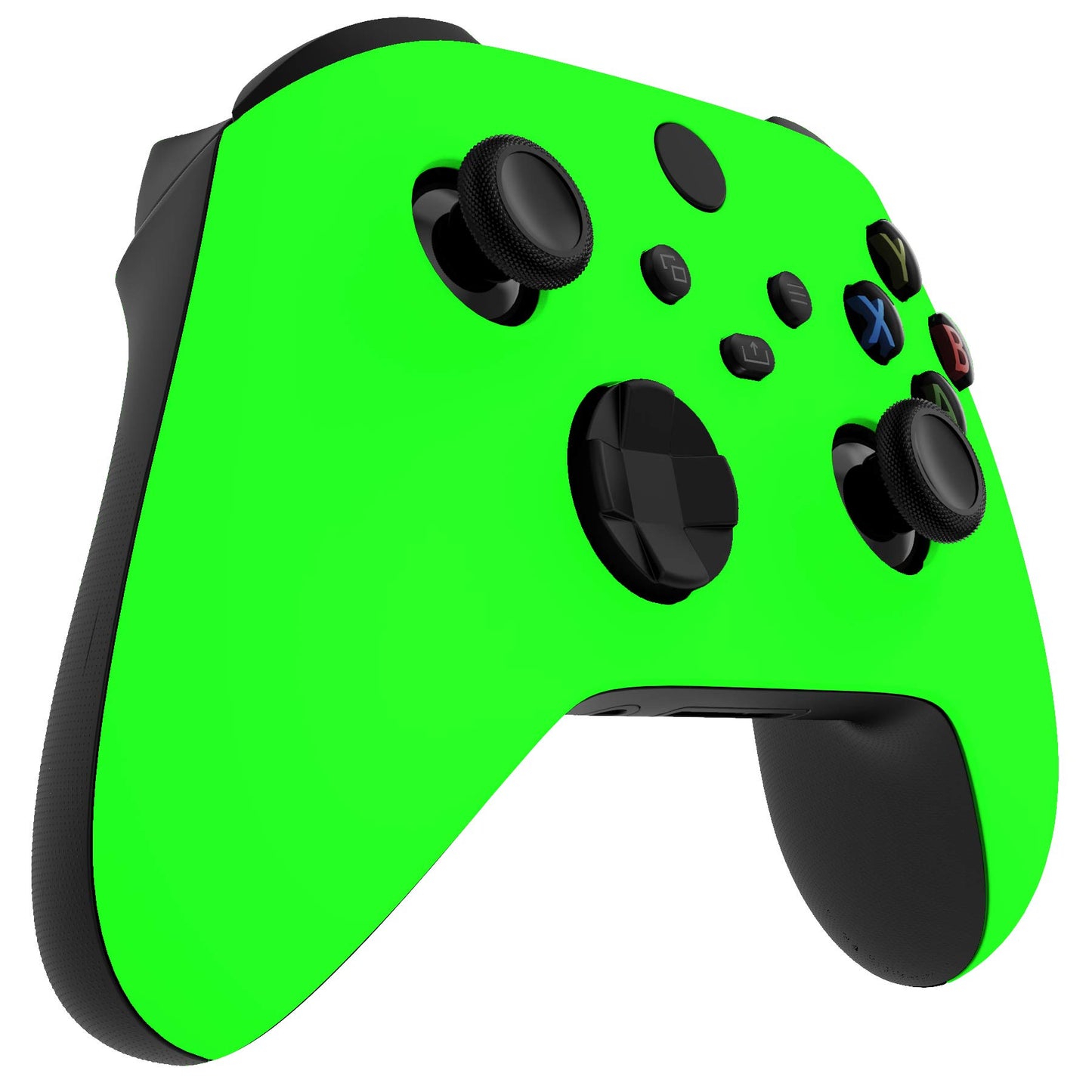 eXtremeRate Replacement Shell for Xbox Series X & S Controller - Personalized Upgrade - Neon Green Soft Touch Grip Custom Cover Case Faceplate for Xbox Core Controller [Controller NOT Included]