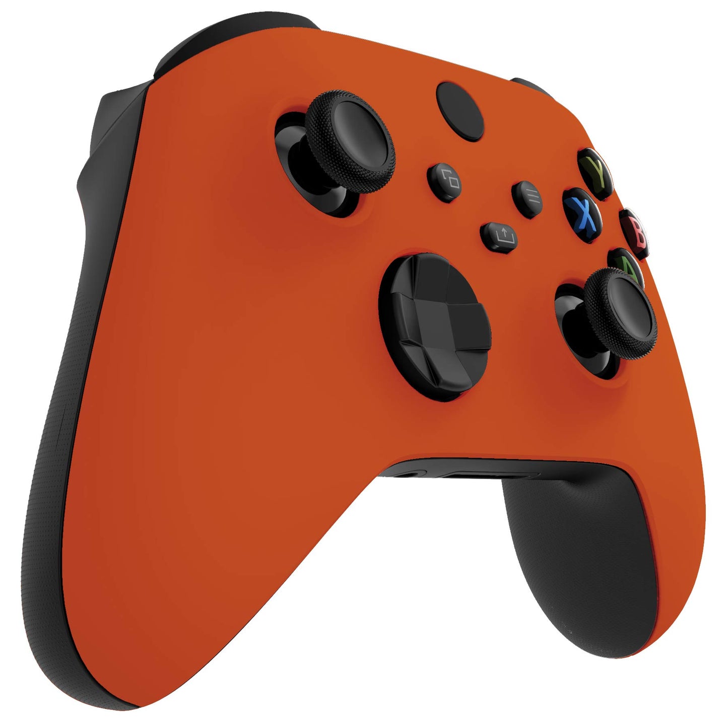 eXtremeRate Orange Replacement Shell for Xbox Series X & S Controller - Personalized Upgrade - Soft Touch Grip Custom Cover Gaming Case Faceplate for Xbox Core Controller [Controller NOT Included]
