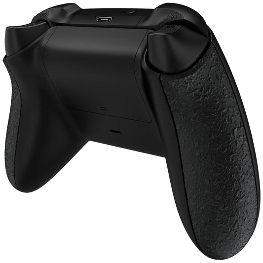 eXtremeRate Grip Cover for Xbox Series X & S Controller, Textured Black Non-Slip Back Panels Accessories, Replacement Side Rails Shell for Xbox Wireless Controller - Controller Not Included