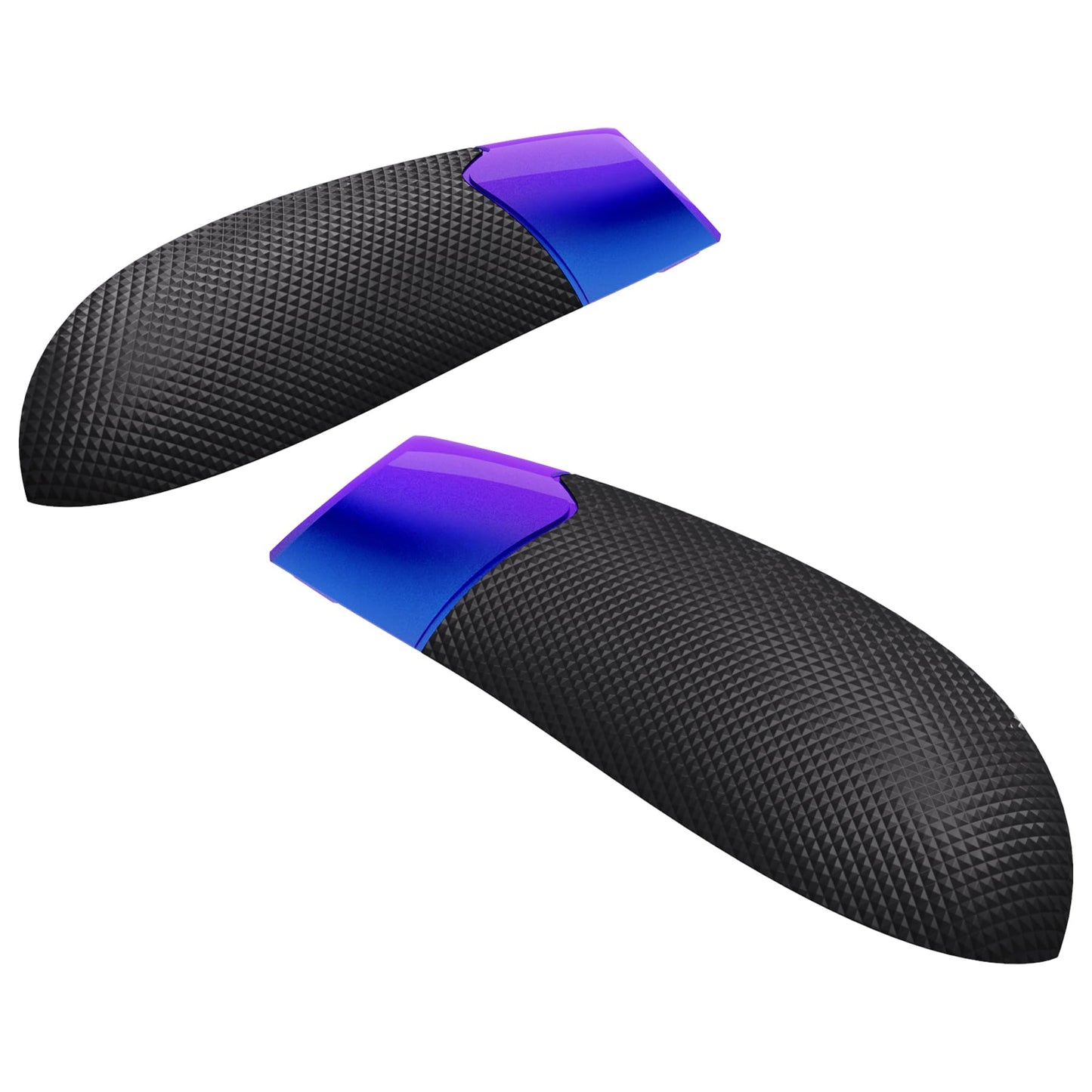 eXtremeRate Performance Rubberized Grips Replacement Back Panels for Xbox Series X|S Controller, Non-Slip Diamond Texture Side Rails Handles for Xbox Core Controller - Chameleon Purple Blue