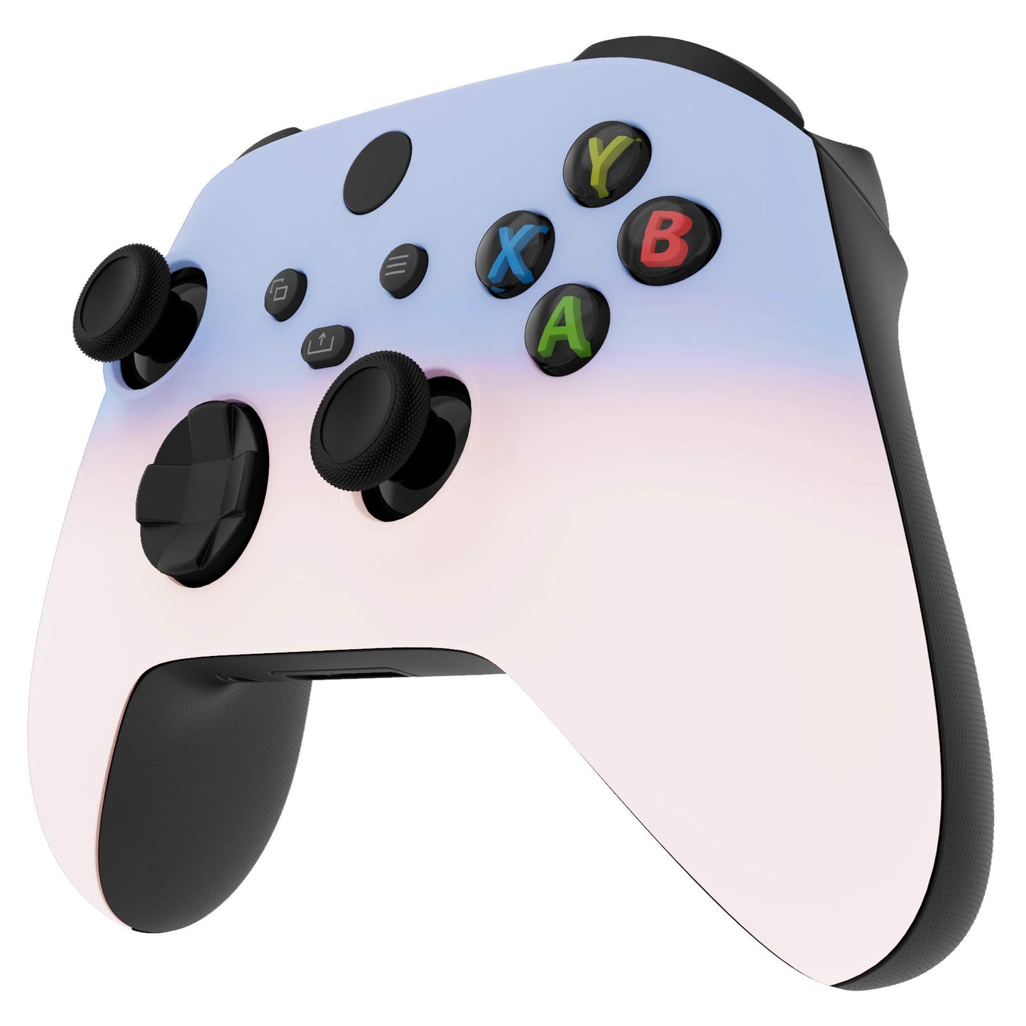 eXtremeRate Replacement Shell for Xbox Series X & S Controller - Personalized Upgrade - Gradient Pink Violet Custom Case Faceplate Cover for Xbox Core Wireless Controller [Controller NOT Included]