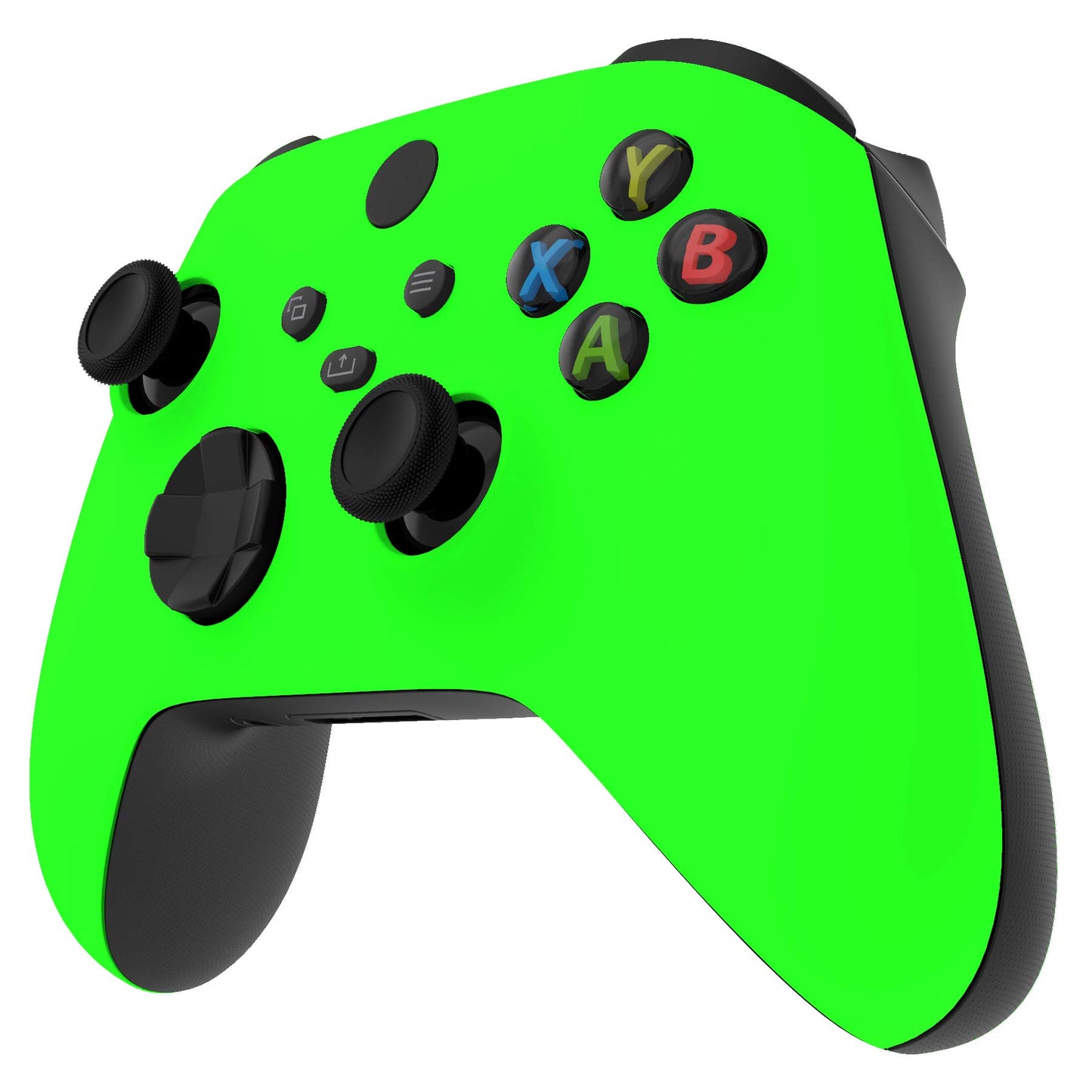 eXtremeRate Replacement Shell for Xbox Series X & S Controller - Personalized Upgrade - Neon Green Soft Touch Grip Custom Cover Case Faceplate for Xbox Core Controller [Controller NOT Included]