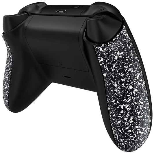 eXtremeRate Grip Cover for Xbox Series X & S, Textured White Non-Slip Back Panels Accessories, Replacement Side Rails Shell for Xbox Wireless Controller - Controller Not Included